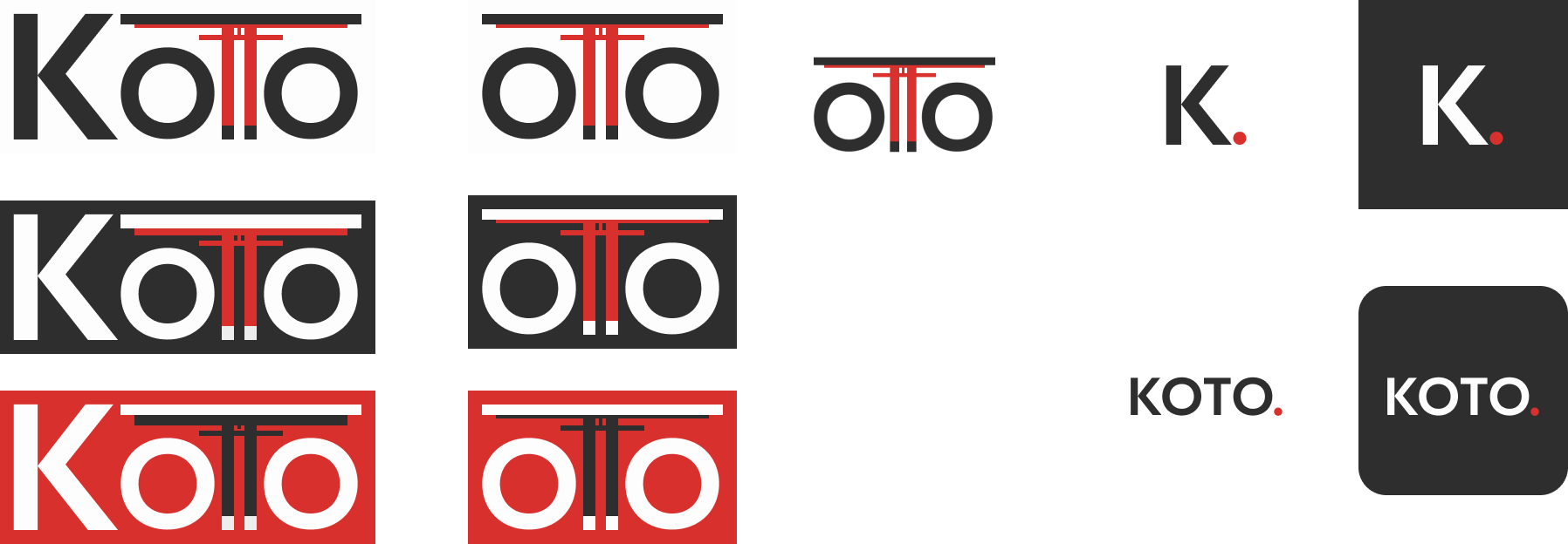 Logo exploration showing various iterations